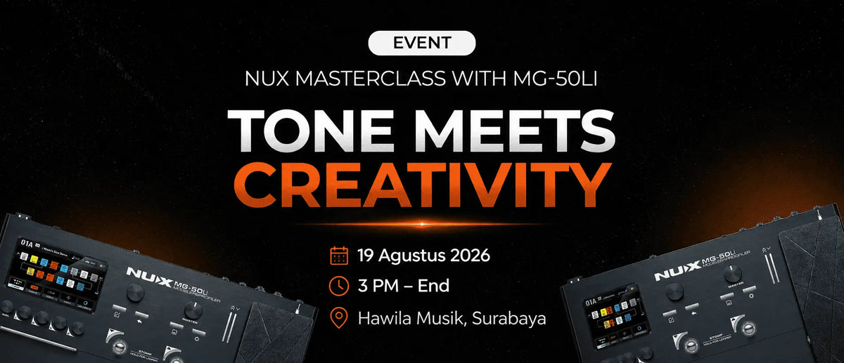 nux mg-50li masterclass hawila music surabaya