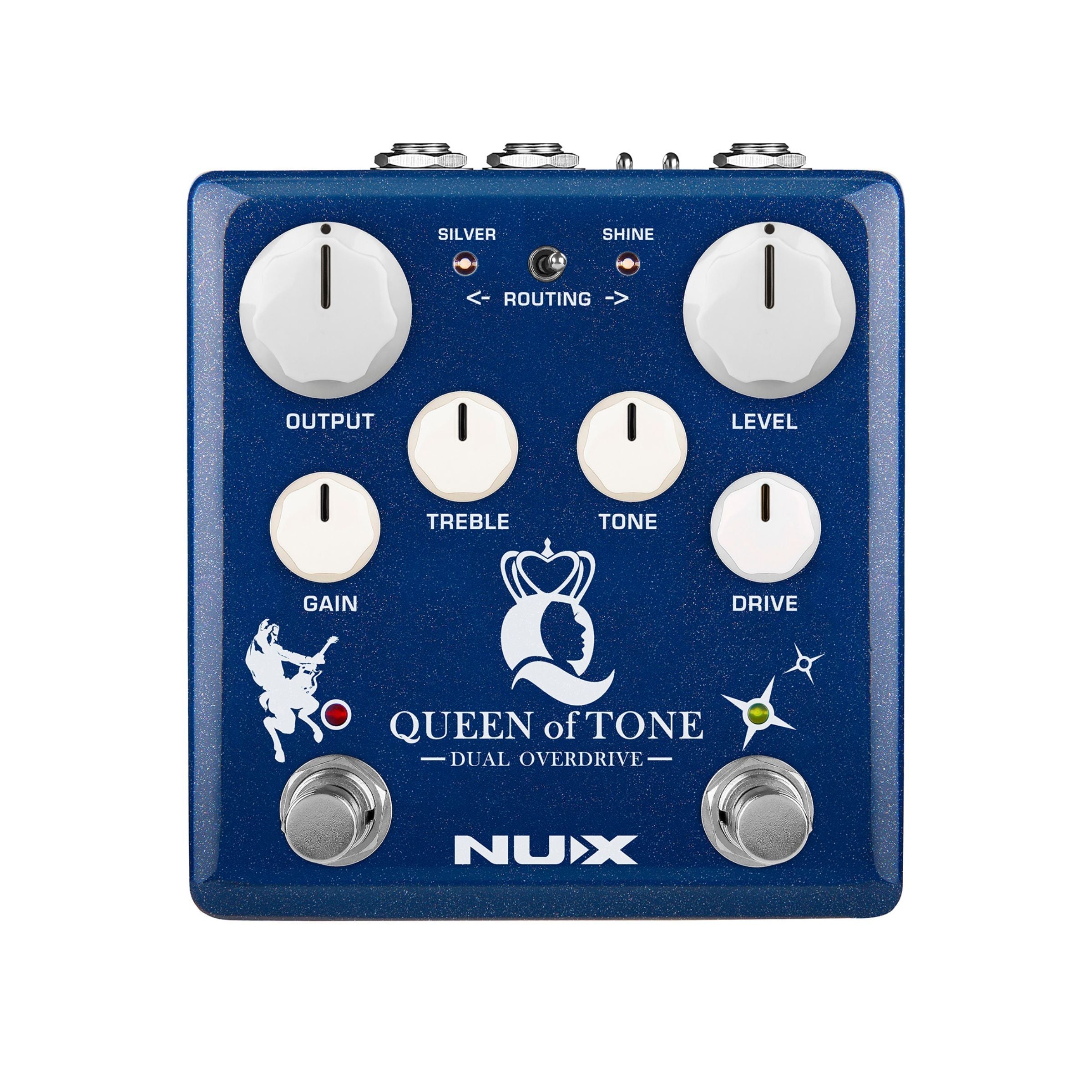 NUX Queen of Tone dual overdrive pedal gitar profesional
