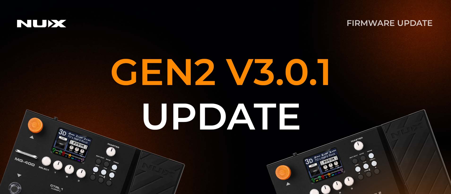 Nux Mg-400 Gen2 firmware update terbaru