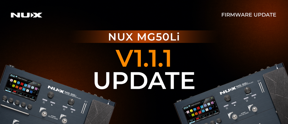 Nux Mg-50Li Firmware update terbaru V1.1.1