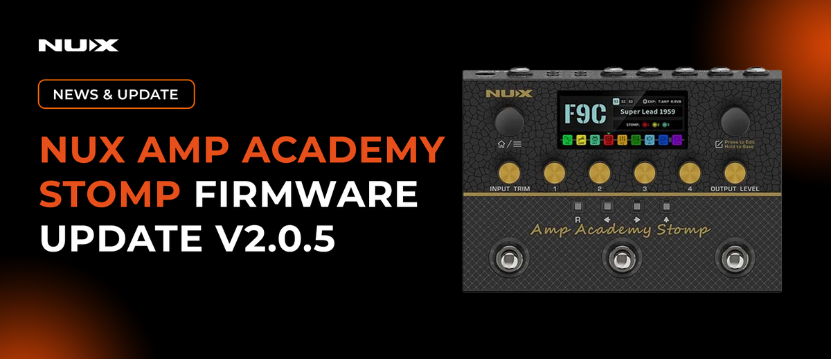 nux amp academy stomp update firmware terbaru