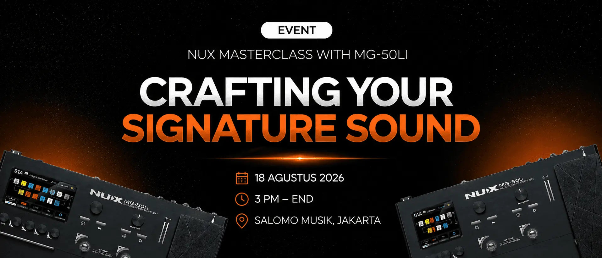 Nux Masterclass with MG-50Li: Crafting Your Signature Sound
