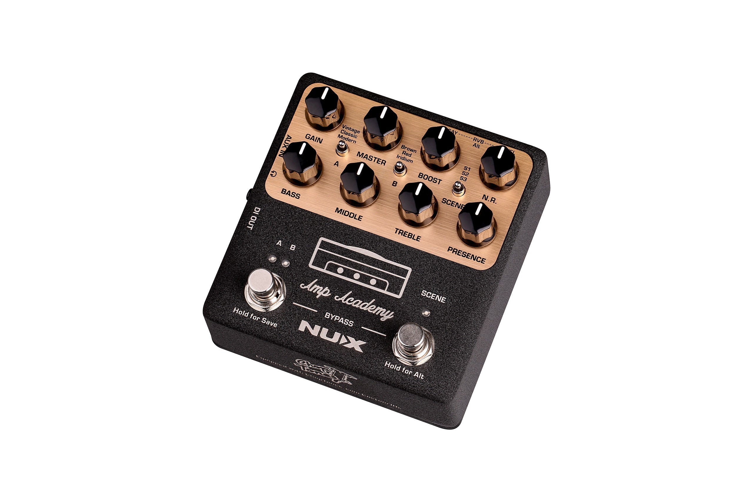 NUX Amp Academy Amp Modeler Pedal Best for Guitar Recording
