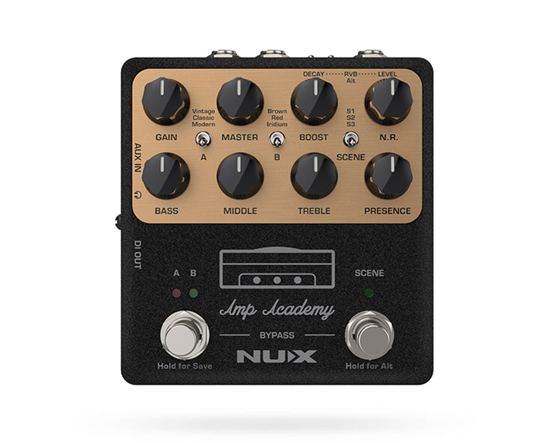 NUX Amp Academy pedal amp modeler untuk gitar dan recording terbaik