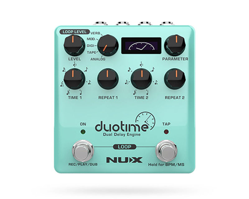 NUX Duotime dual delay pedal gitar stereo stompbox untuk ambient sound