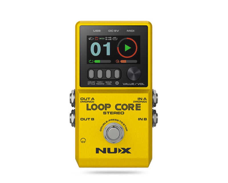 NUX Loop Core Stereo looper pedal gitar dengan fitur recording loop
