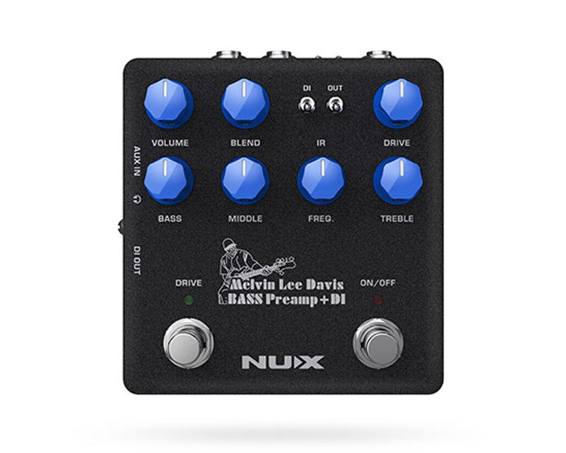 NUX MLD Bass Preamp DI pedal untuk tone bass dan direct output
