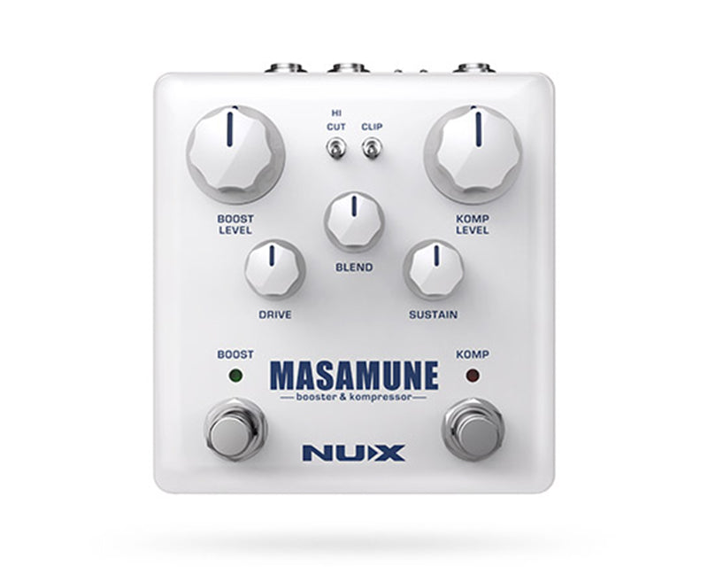 NUX Masamune pedal compressor dan boost gitar untuk tone lebih solid
