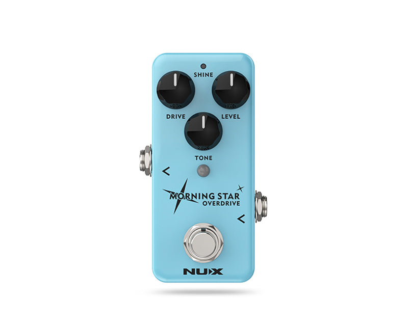 NUX Morning Star pedal overdrive gitar clean boost transparan