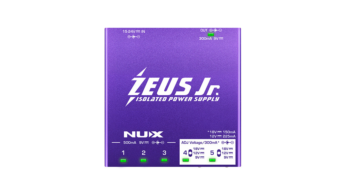 NUX Zeus Jr power supply pedalboard isolated untuk pedal gitar anti noise
